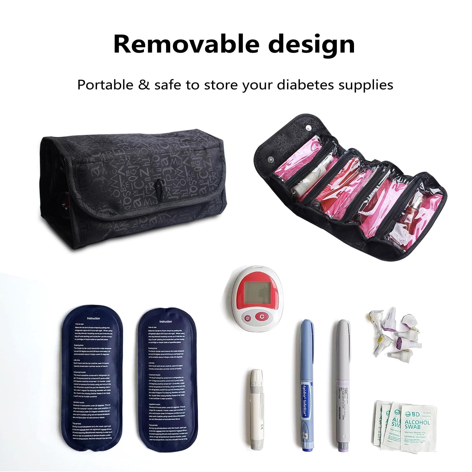 Large Capacity 4-Layer Roll-up Travel Storage Bag Foldable Toiletry Bags view 3