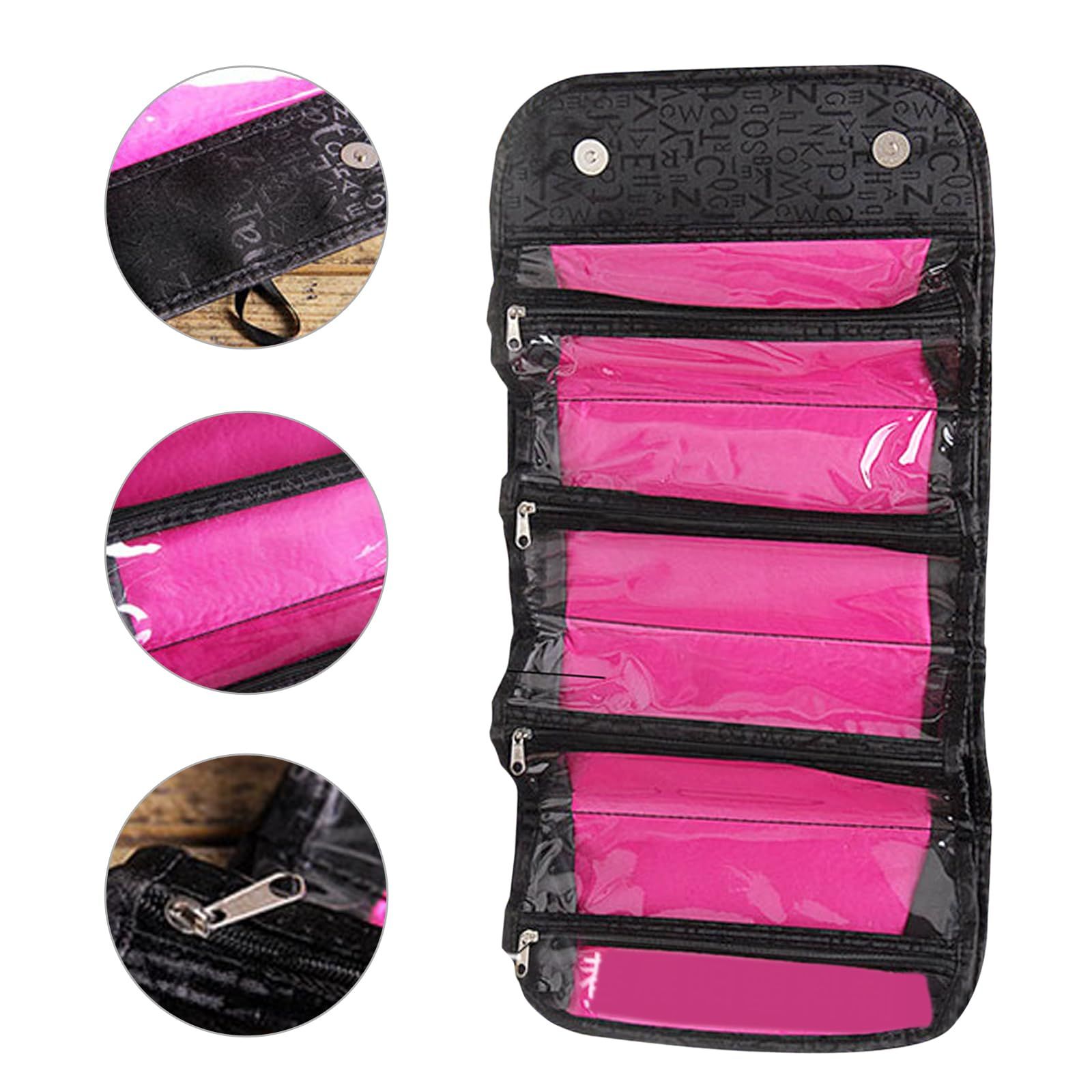 Large Capacity 4-Layer Roll-up Travel Storage Bag Foldable Toiletry Bags view 4