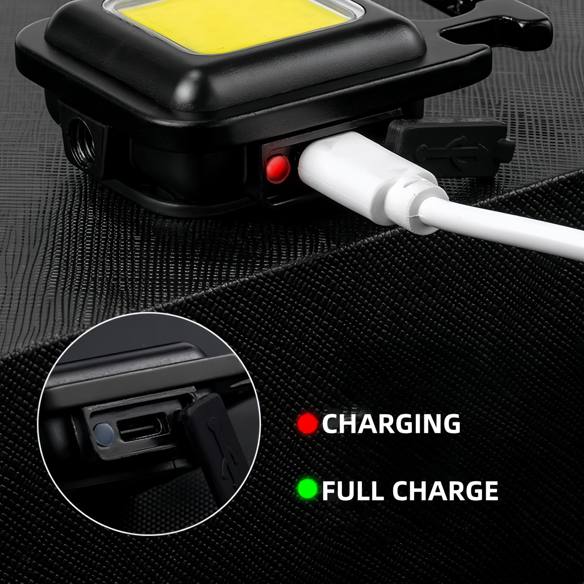 Mini LED Flashlight Keychain Light Multifunctional Portable Camping view 5