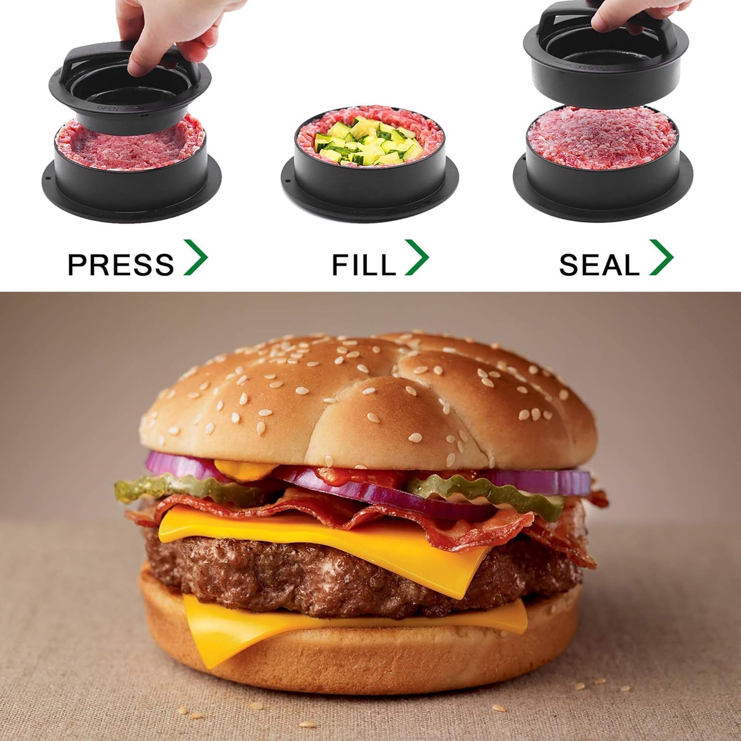 Hamburger Press Patty Maker view 5