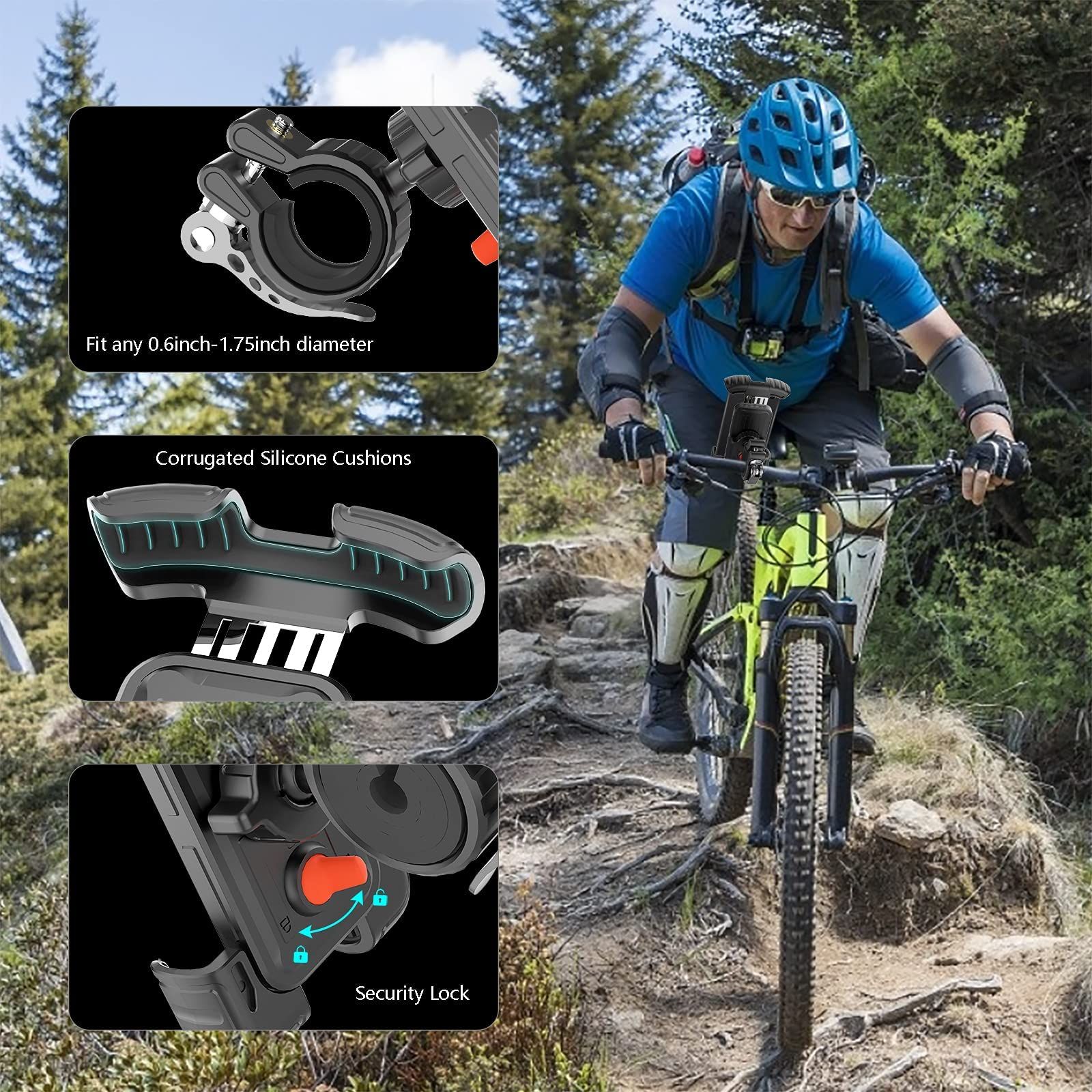Bike Motorcycle Phone Mount view 2