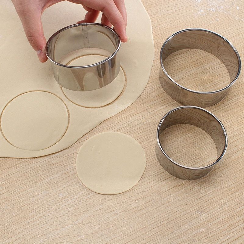 Round Cookie Biscuit Cutter Set 11 Circle Pastry Donut Doughnut Cutter Set view 4