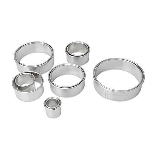 Round Cookie Biscuit Cutter Set 11 Circle Pastry Donut Doughnut Cutter Set view 5