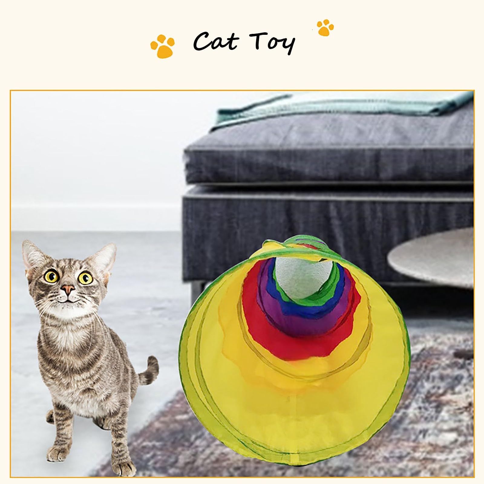 Cat Tunnel for Indoor Cats Interactive view 4