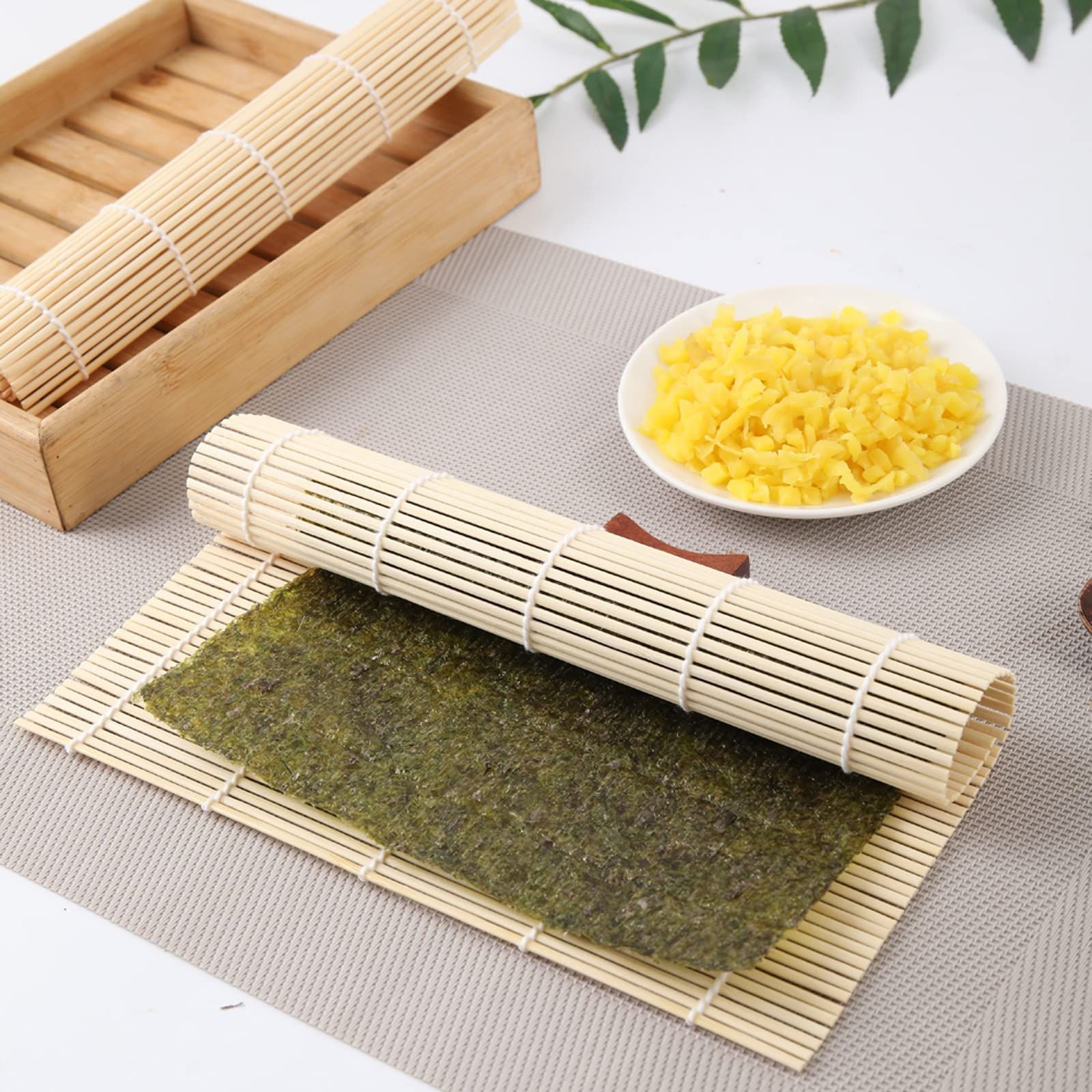 2 Pack Bamboo Sushi Rolling Mat Sushi maker Sushi roll maker Bamboo Sushi view 3
