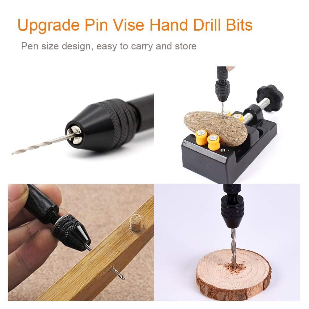 Hand Drill with 10 Drill Bits (0.6-2.0mm) view 4