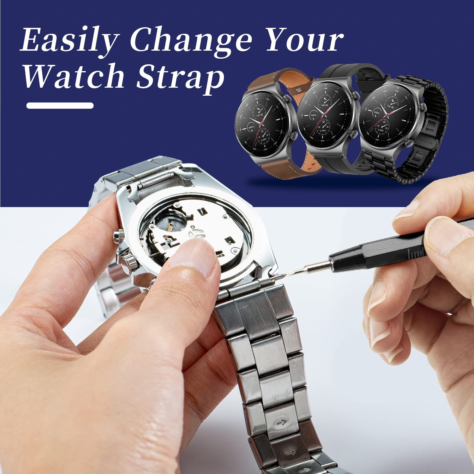 Watch Repair Kit, Professional Watch Battery Replacement Tool, Watch Link & view 4