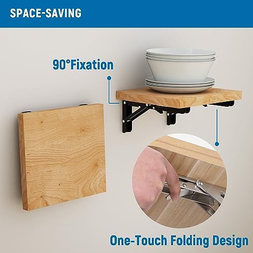 8 inch Folding Shelf Brackets view 3