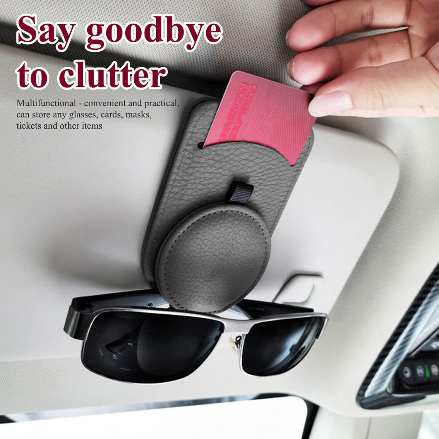 Sunglass Holder for Car Visor view 2