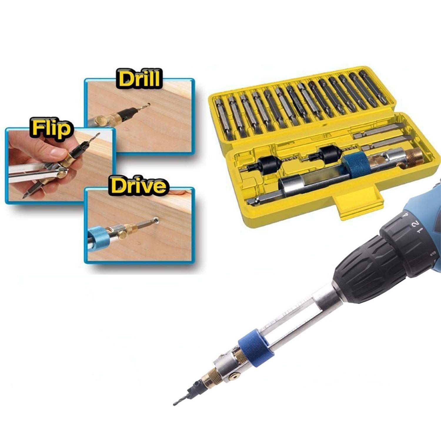 20Pcs/set Half Time Drill Driver Swivel Multi Screwdriver Bit Sets 16 view 5