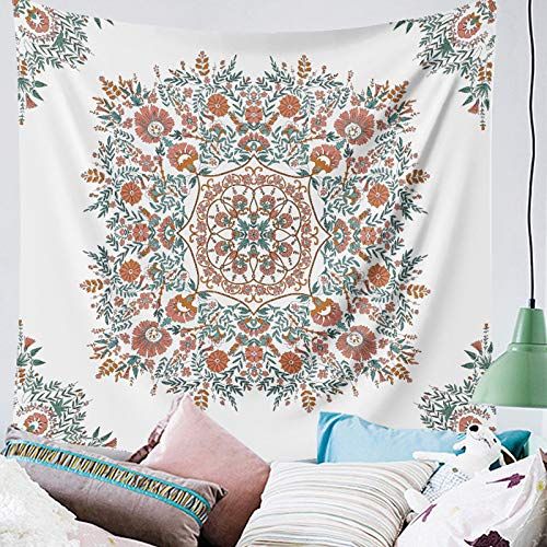 Mandala Tapestry Wall Hanging Flower Psychedelic Tapestry Wall Hanging Decor view 3