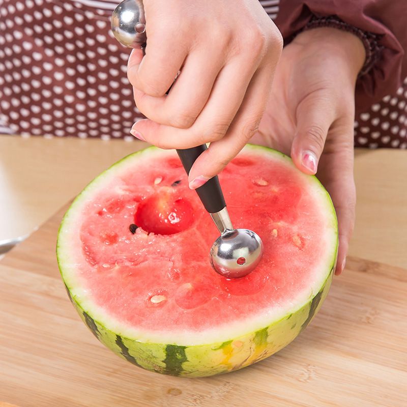 2 PCS Double-Sided Fruit Melon Baller Spoon view 3