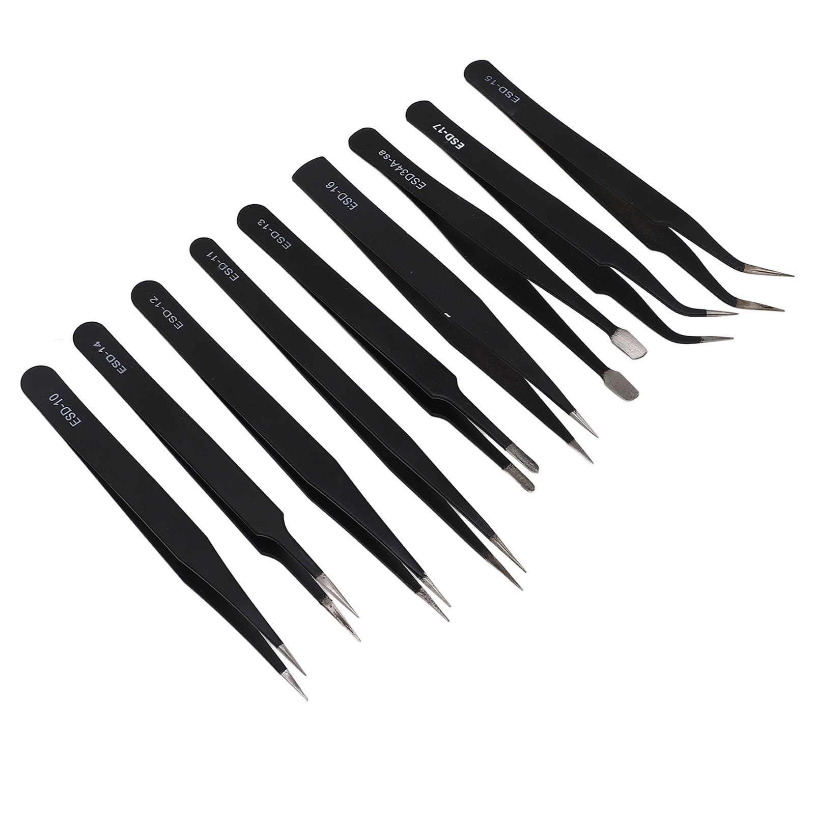 9 PCS Precision Tweezers Set view 5