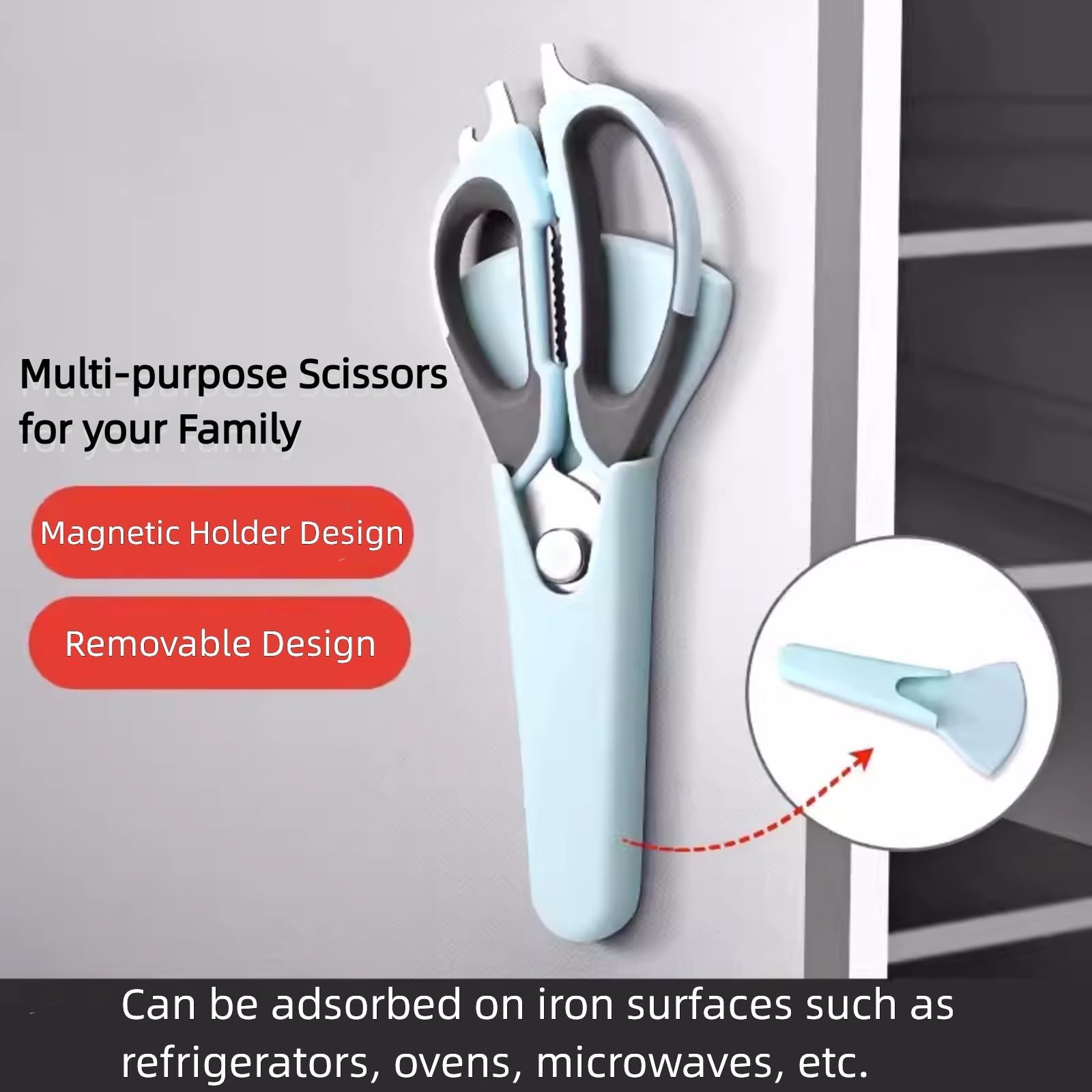 Multifunction Kitchen Food Scissors view 2