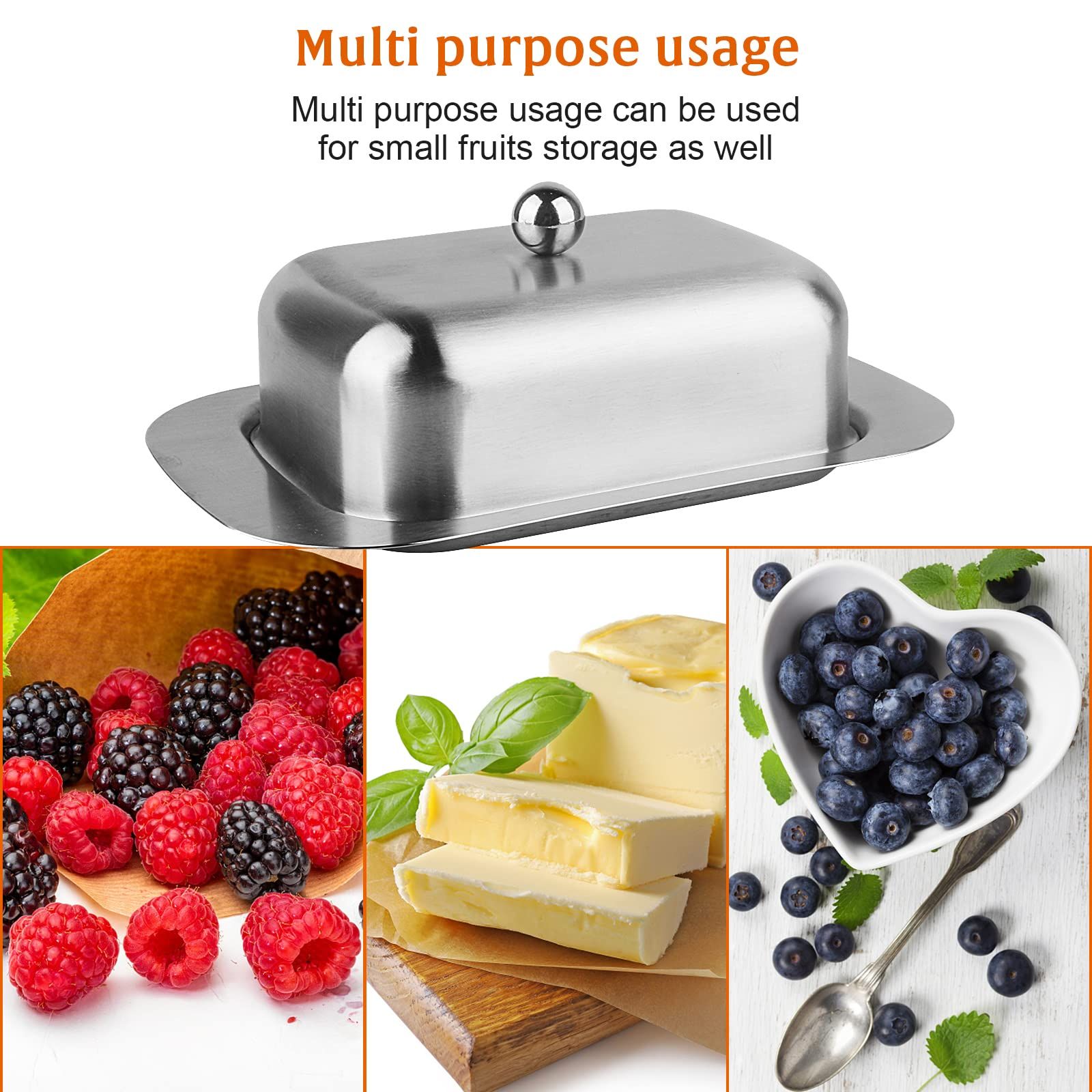 Butter Dish with Lid and Butter Spreader view 3
