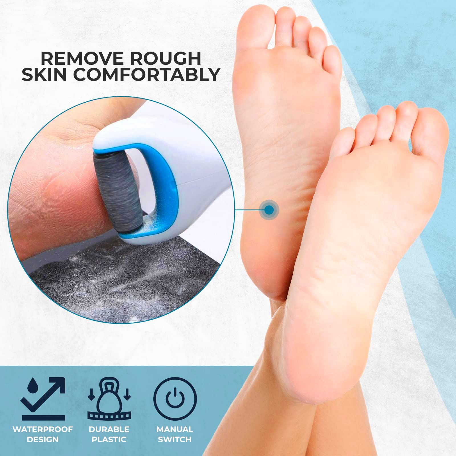 Electric Callus Remover for Feet - Foot Heel Callus Remover Callus File Wet view 3