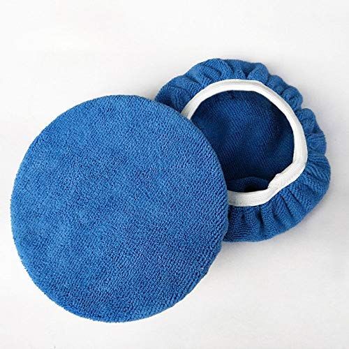 5 PCS Car Polishing Waxing Sleeve Polisher Pad Bonnet Microfiber Pad Soft Car view 2