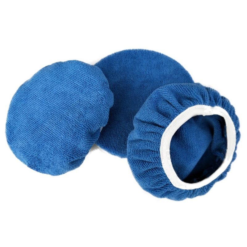 5 PCS Car Polishing Waxing Sleeve Polisher Pad Bonnet Microfiber Pad Soft Car view 4
