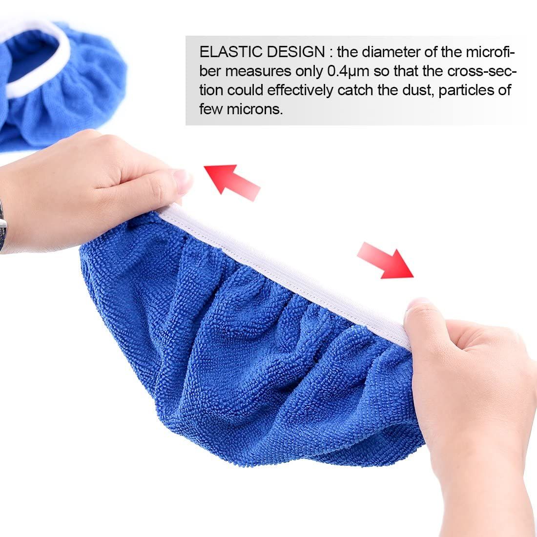5 PCS Car Polishing Waxing Sleeve Polisher Pad Bonnet Microfiber Pad Soft Car view 5