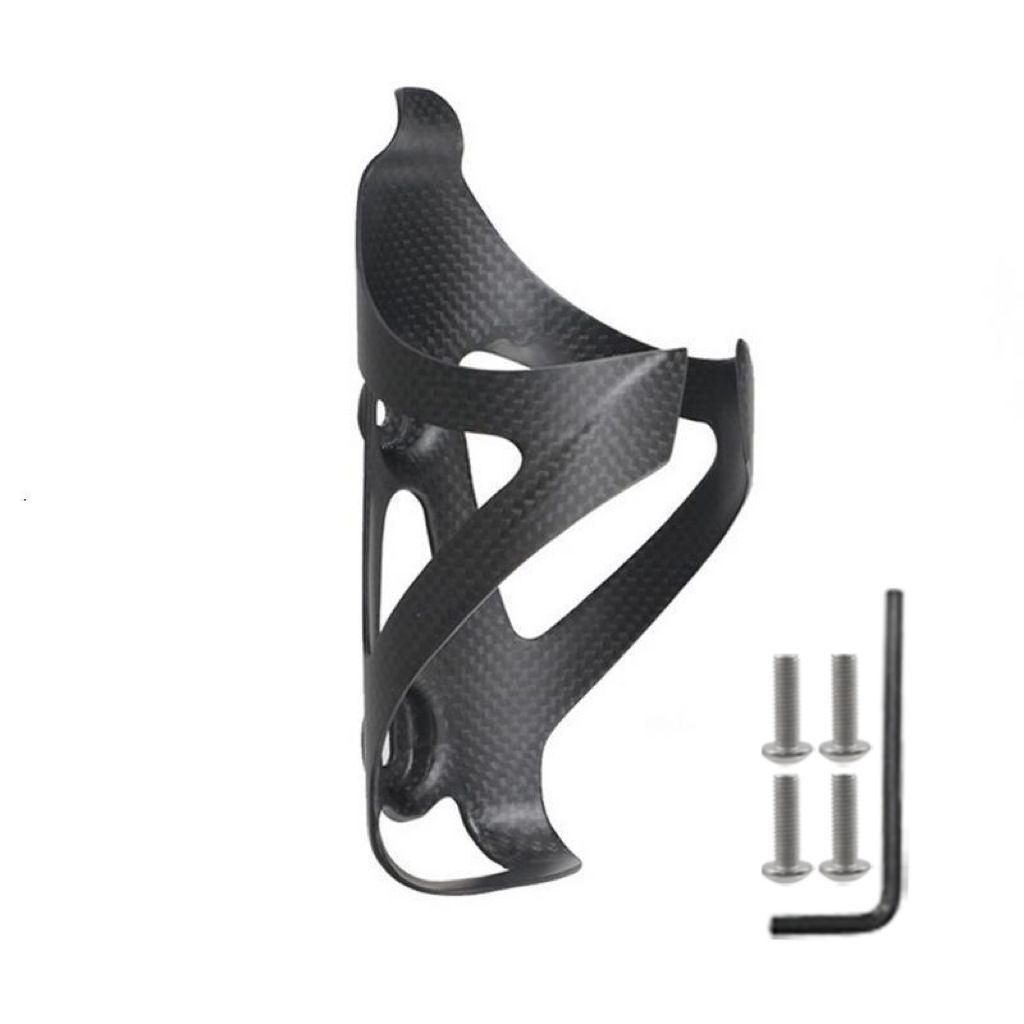 Water Bottle Cage, Matte Full Carbon Fiber Lightweight and Strong Bicycle view 2