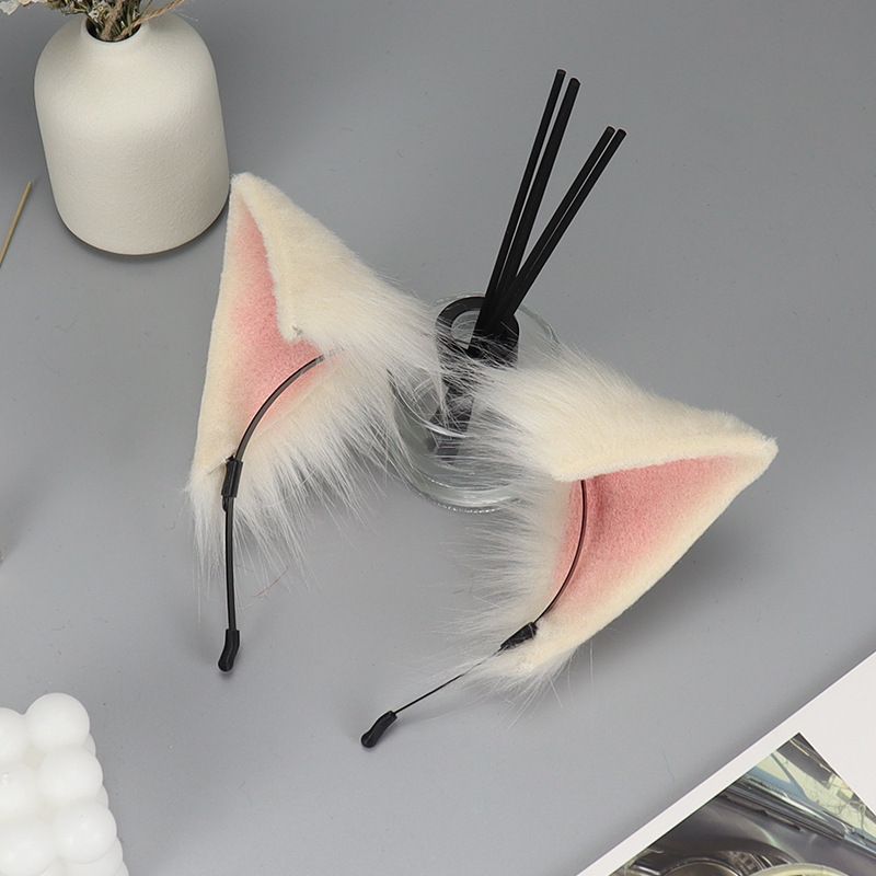 Animal Cosplay Ears Fox Cat Ears Chain Punk Cross Cat Ears Headbands QinRuan view 2