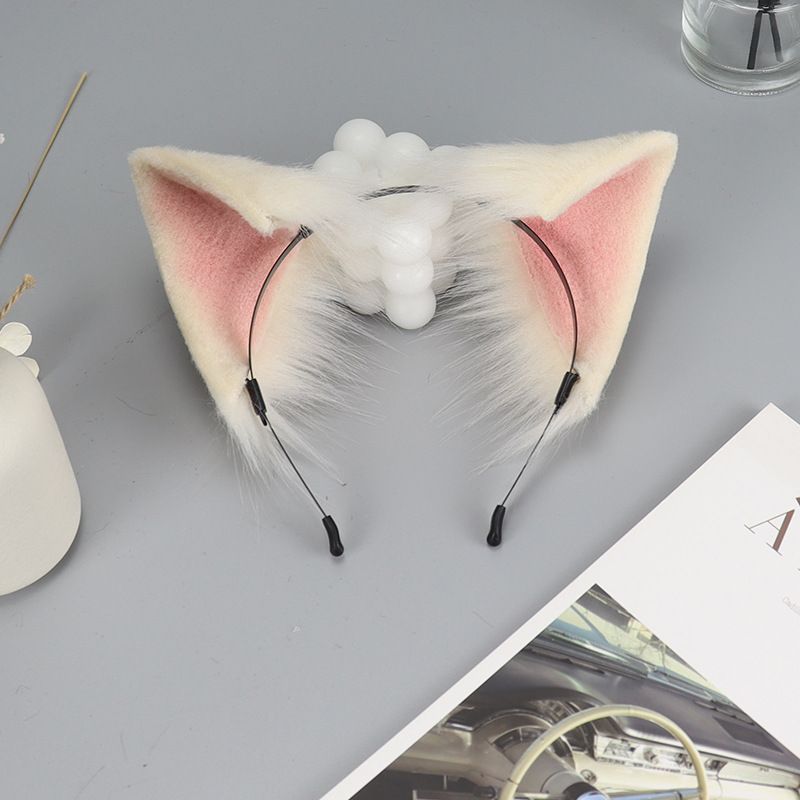 Animal Cosplay Ears Fox Cat Ears Chain Punk Cross Cat Ears Headbands QinRuan view 5
