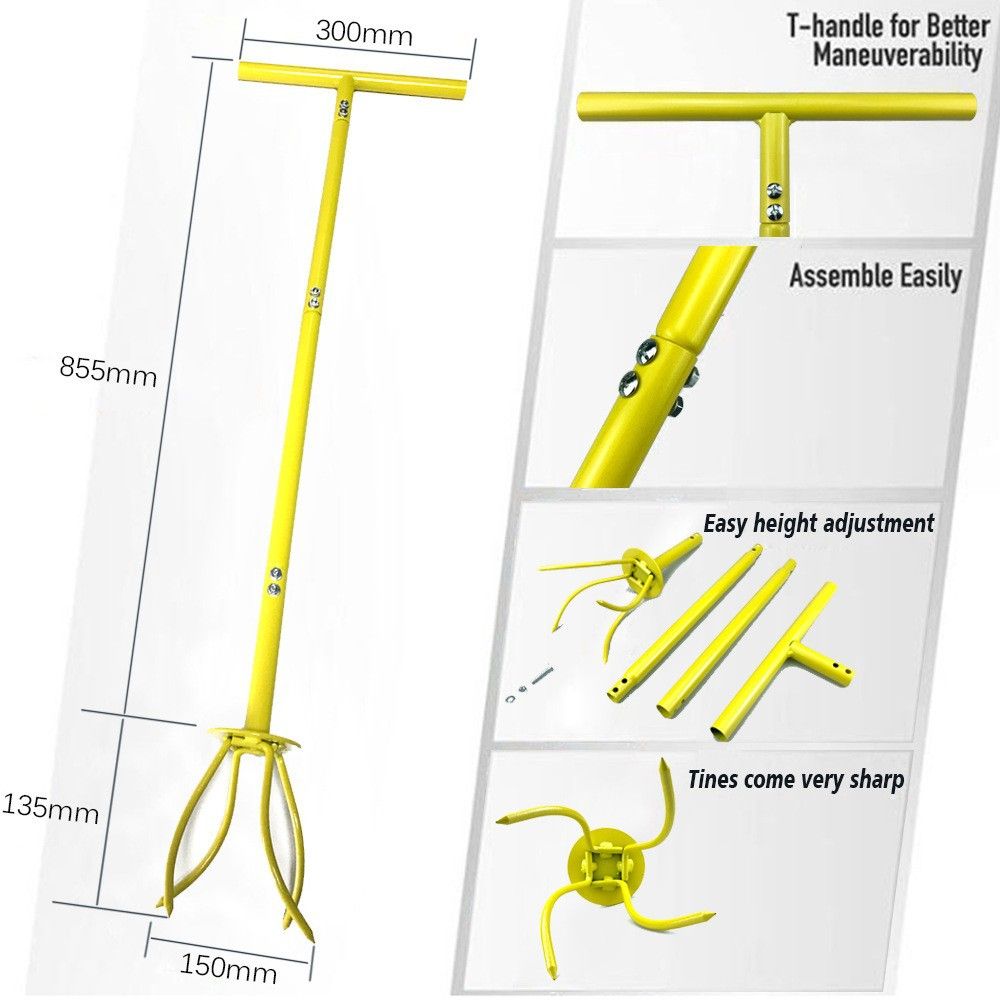 Soil Tiller Long Handle Widely Use Comfortable Grip Handheld Twist Tiller Soil view 2