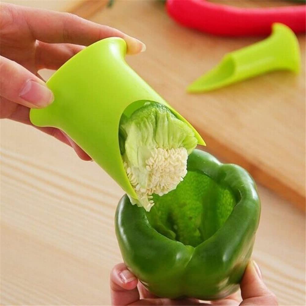 Pepper Corer Tool | 2Pcs Vegetables Core Separator Gadget | Professional view 4