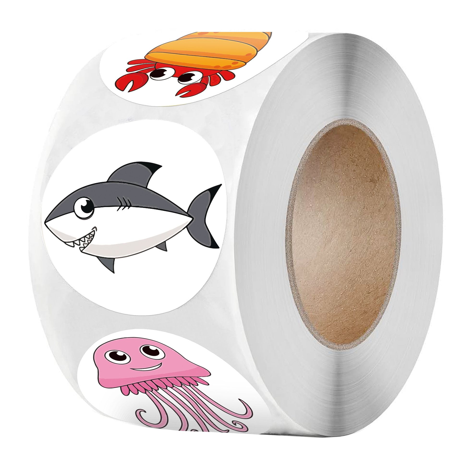 1000Pcs Round Marine Animals for Kids Teacher Reward Stickers School Supplies view 3