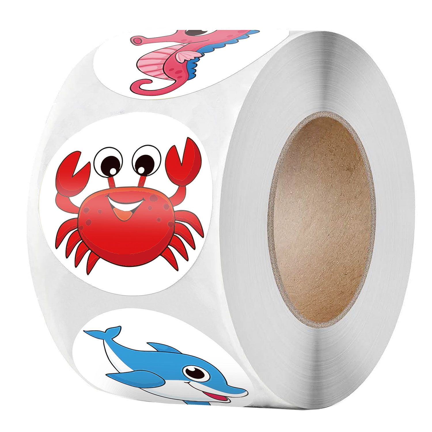 1000Pcs Round Marine Animals for Kids Teacher Reward Stickers School Supplies view 4