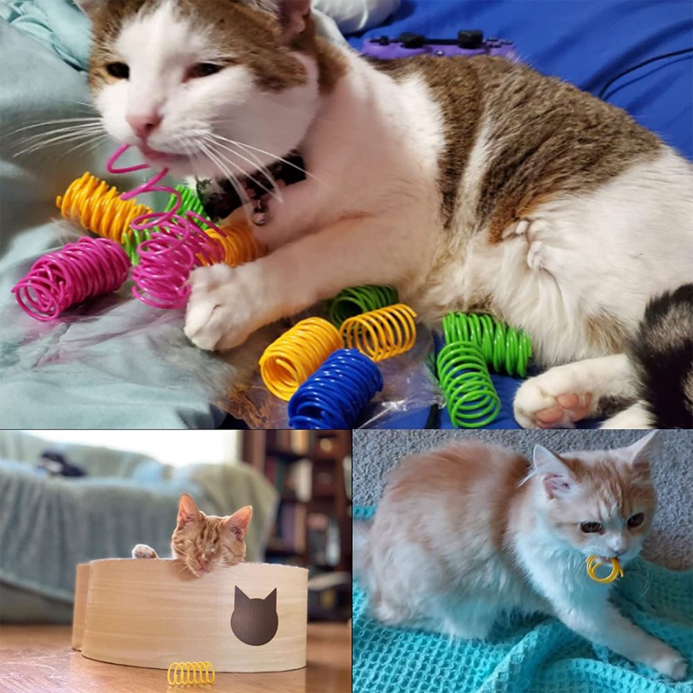 4 Pack Cat Spring Toys for Indoor Cats view 3