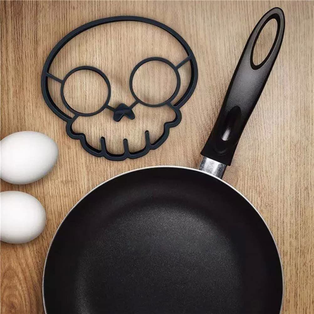 Funny Skeleton Head Breakfast Fried Egg view 3