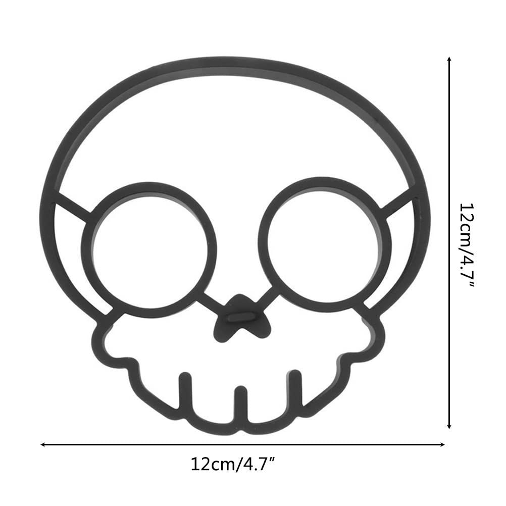 Funny Skeleton Head Breakfast Fried Egg view 5