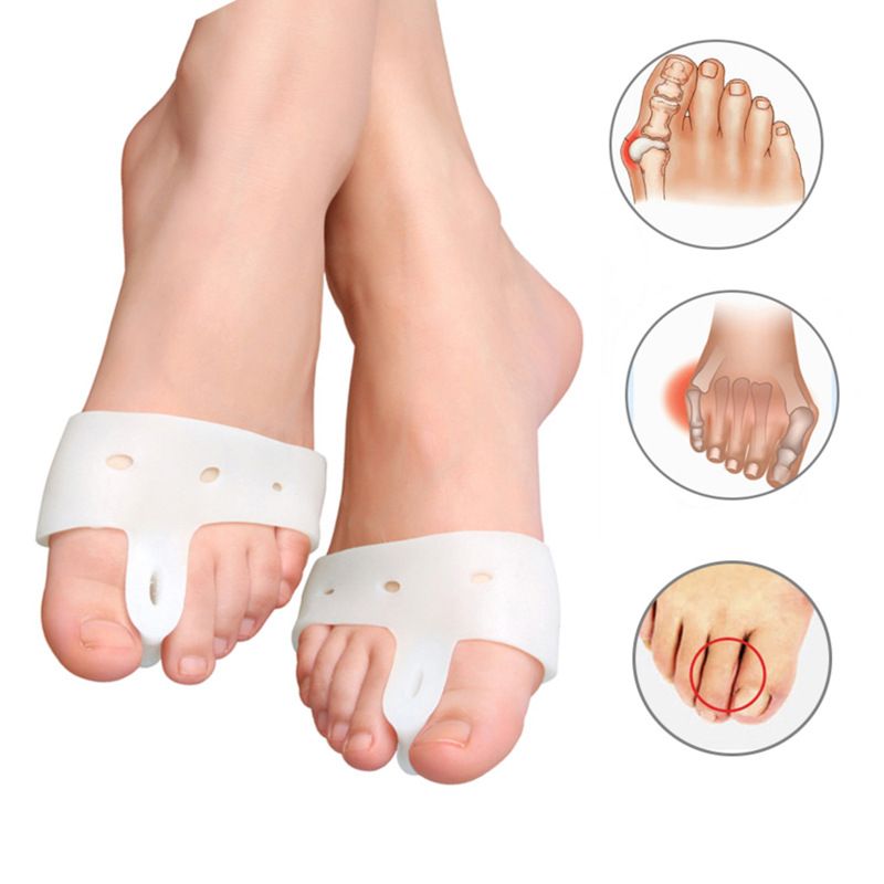 Pad & Toe Spacer - 2 Pieces - Soft Gel Toe Separators for Active People - Pain view 4