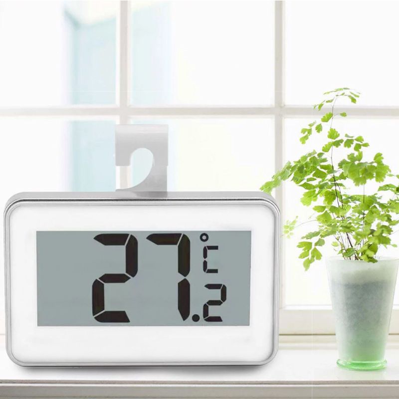Refrigerator Thermometer Foldable Waterproof Large Thermometer with Digital view 2