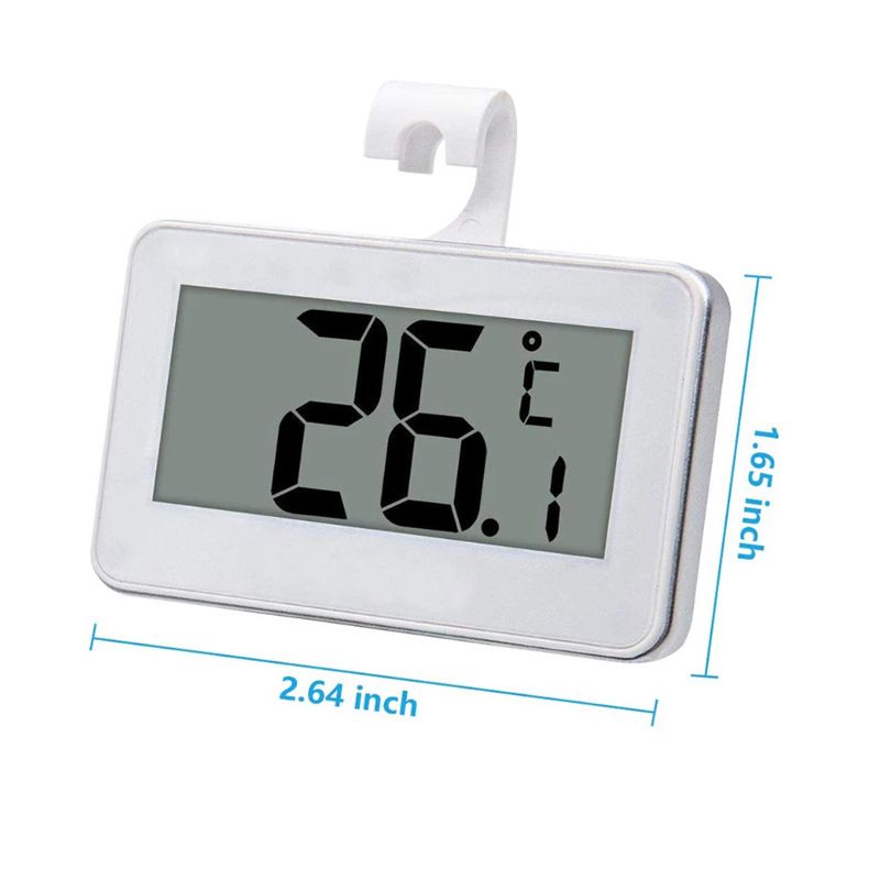 Refrigerator Thermometer Foldable Waterproof Large Thermometer with Digital view 5