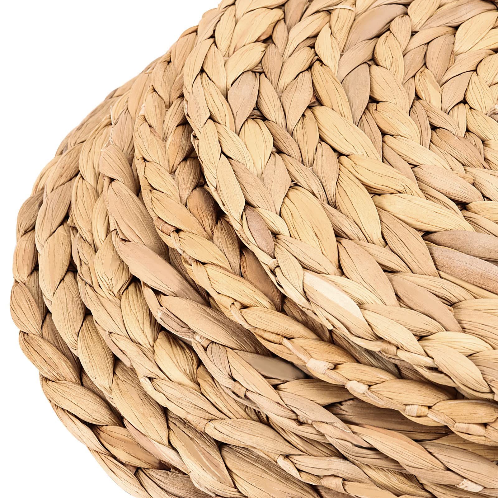 6 Pack 13 Inch Water Hyacinth Braided Placemat view 3