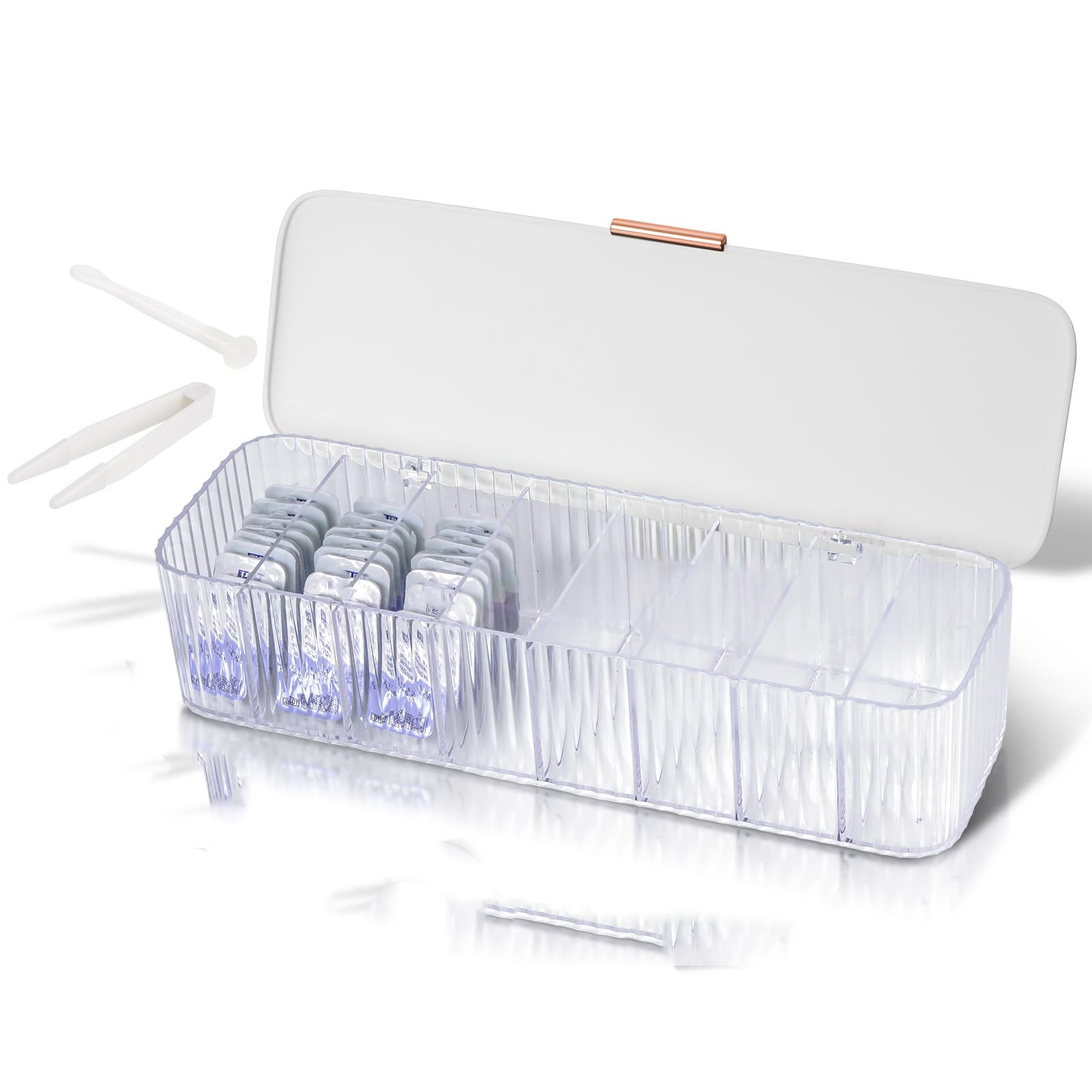 Storage Organizer for cosmetic contact lenses and daily disposable contacts