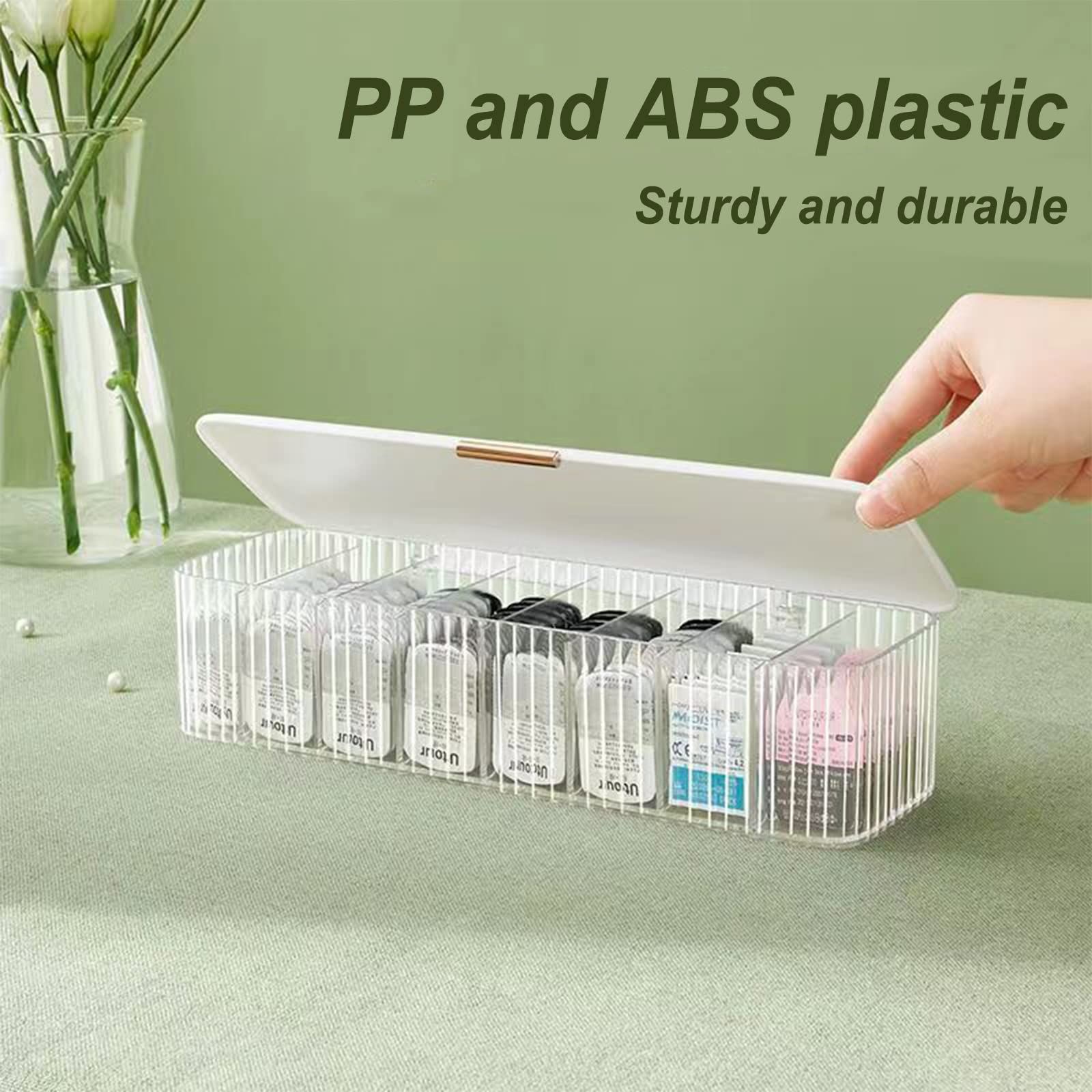 Storage Organizer for cosmetic contact lenses and daily disposable contacts view 2