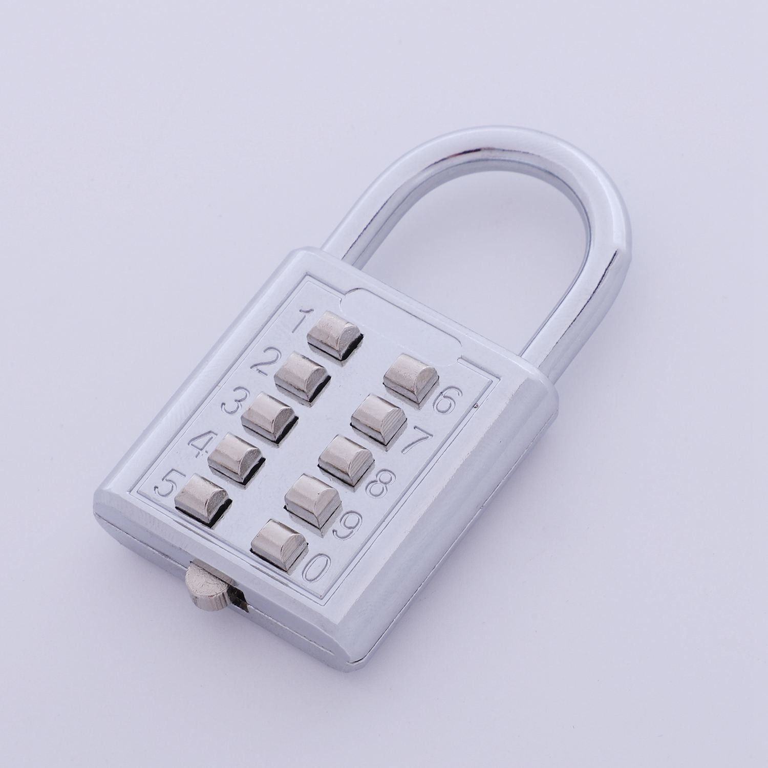 Anti-Theft Button Combination Padlock Digit Push Password Lock Zinc Alloy view 4
