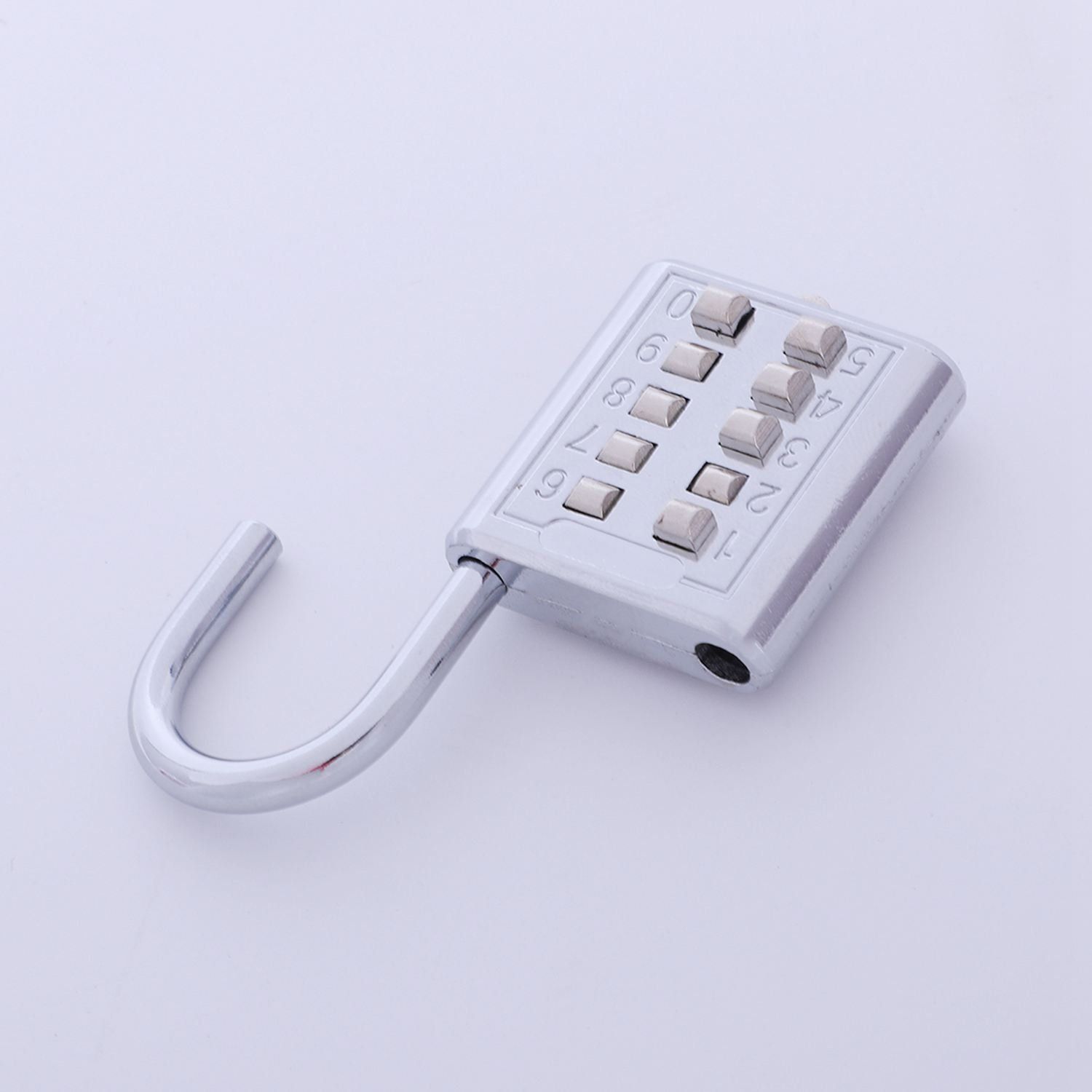 Anti-Theft Button Combination Padlock Digit Push Password Lock Zinc Alloy view 5