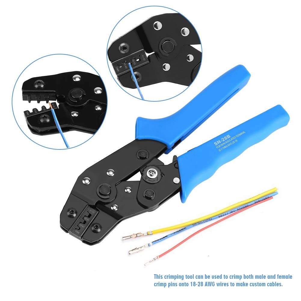 Cable Crimping Tools Terminal Ratcheting Crimper Tool Crimping Pliers easy view 4