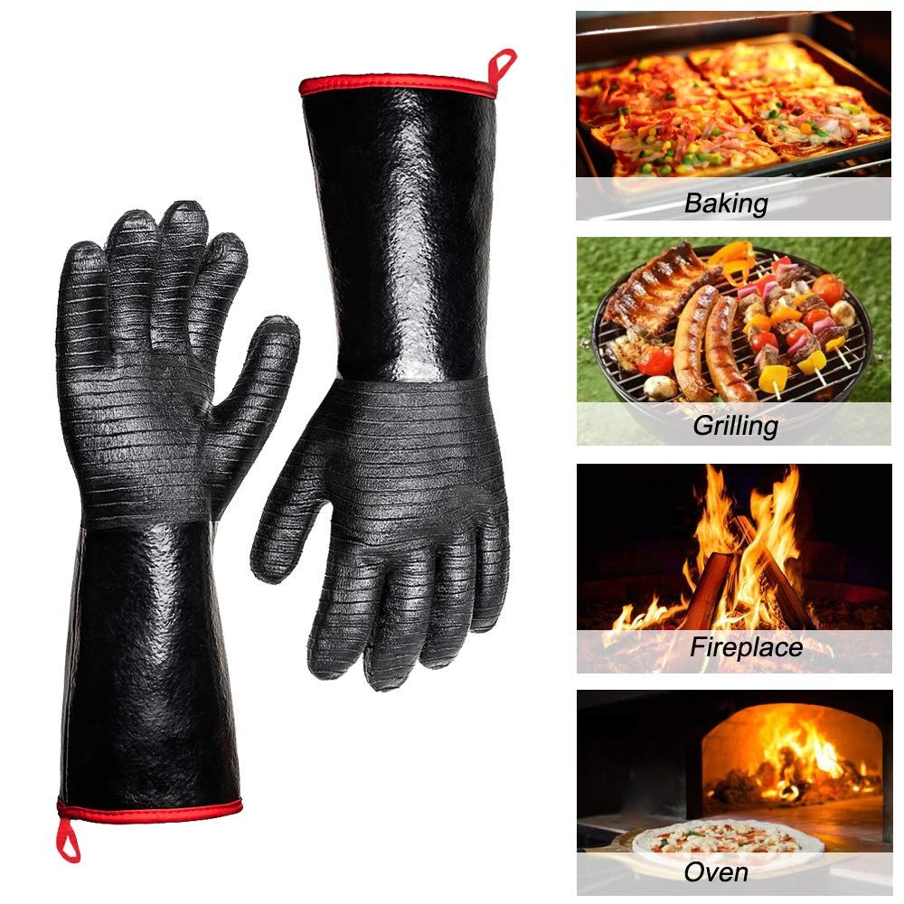 Extreme Heat Resistant Gloves for Grill BBQ view 2