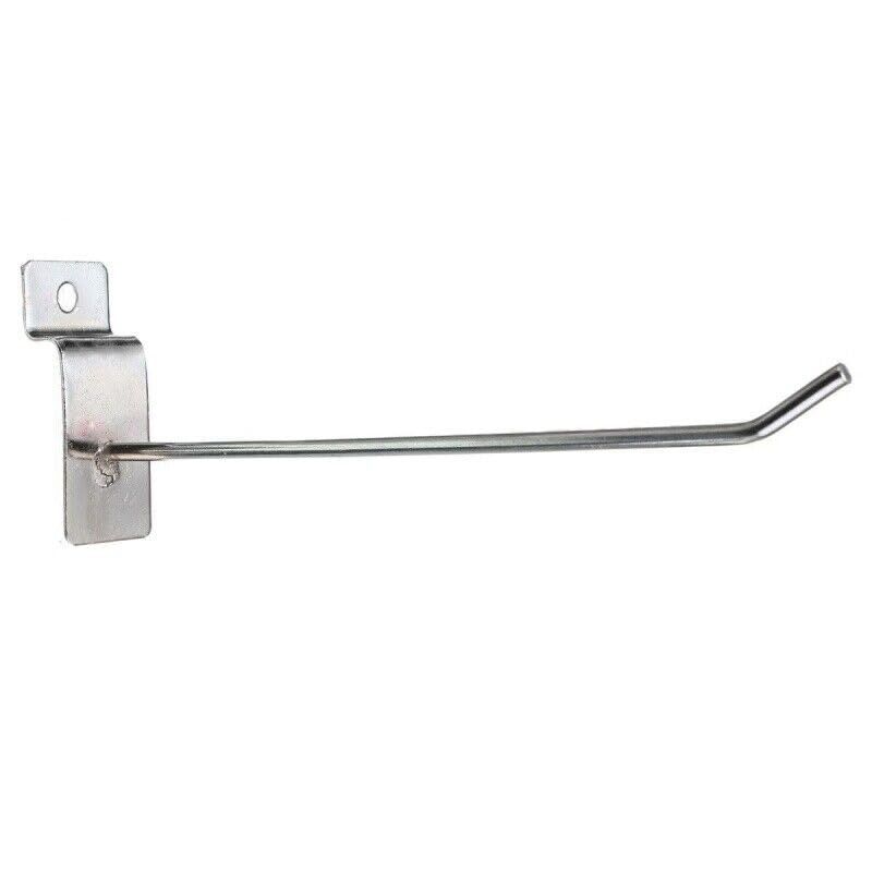 3 Pcs Heavy Duty Slatwall Panel Hooks Hanging Slatwall Accessories Metal Slat view 4