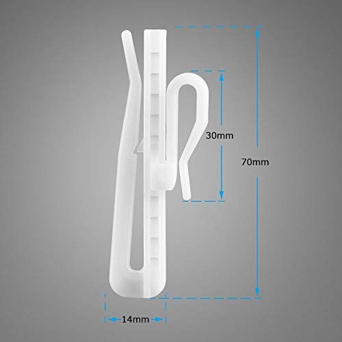 20pcs Plastic Curtain Hooks view 3