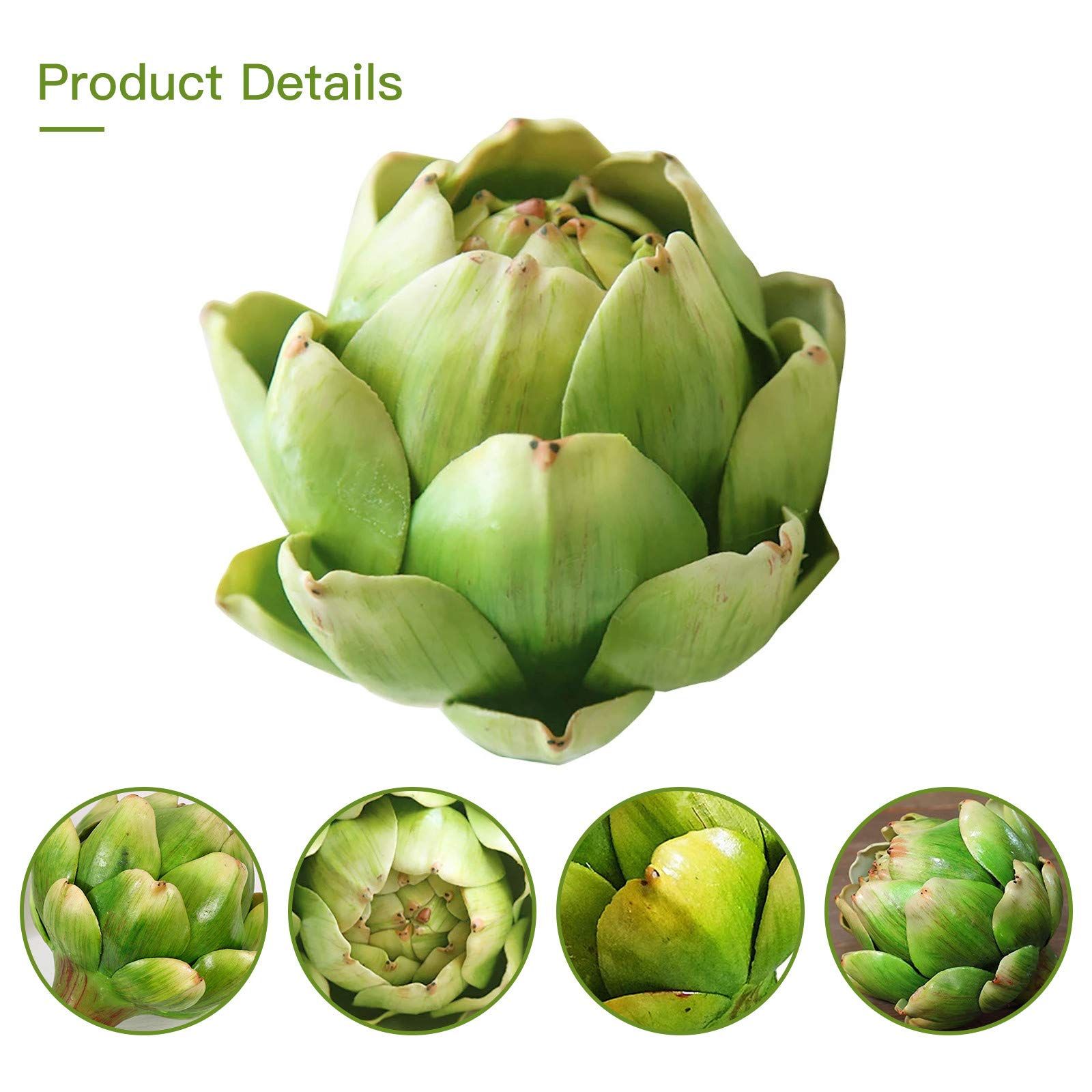 Fake Artificial Artichoke Vegetables Faux Plastic Artichoke Wedding Party view 3