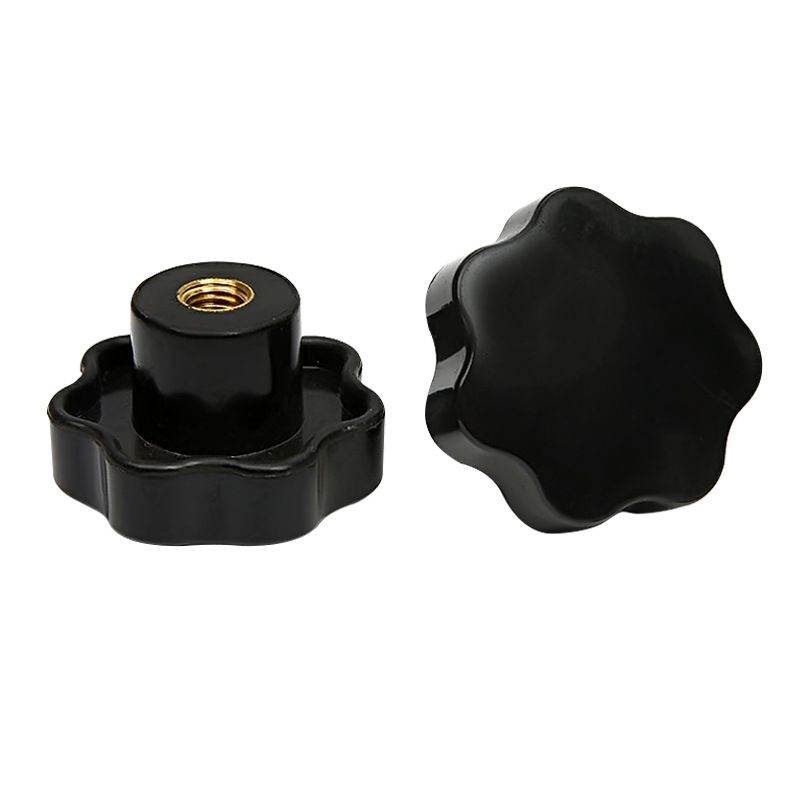 5pcs M6 X 31 mm Female Threaded 7 Lobes Through Hole Set-Up Knob Grip The view 5