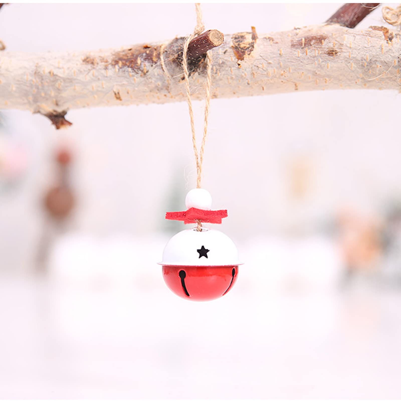 Christmas Metal Bells, 20Pcs Colorful Bell Pendant Pendants Bells Christmas view 4