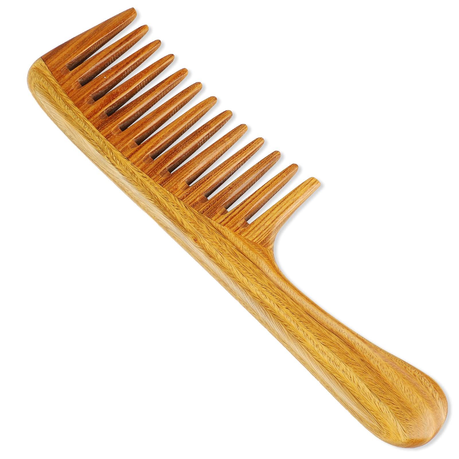 Natural Sandalwood Hair Combs - Anti-Static Helps to relieve tension and view 5