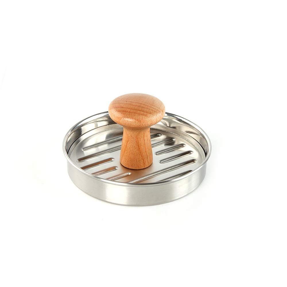 5.24" Burger Press Stuffed Hamburger Patty Maker Mold Stainless Steel view 4